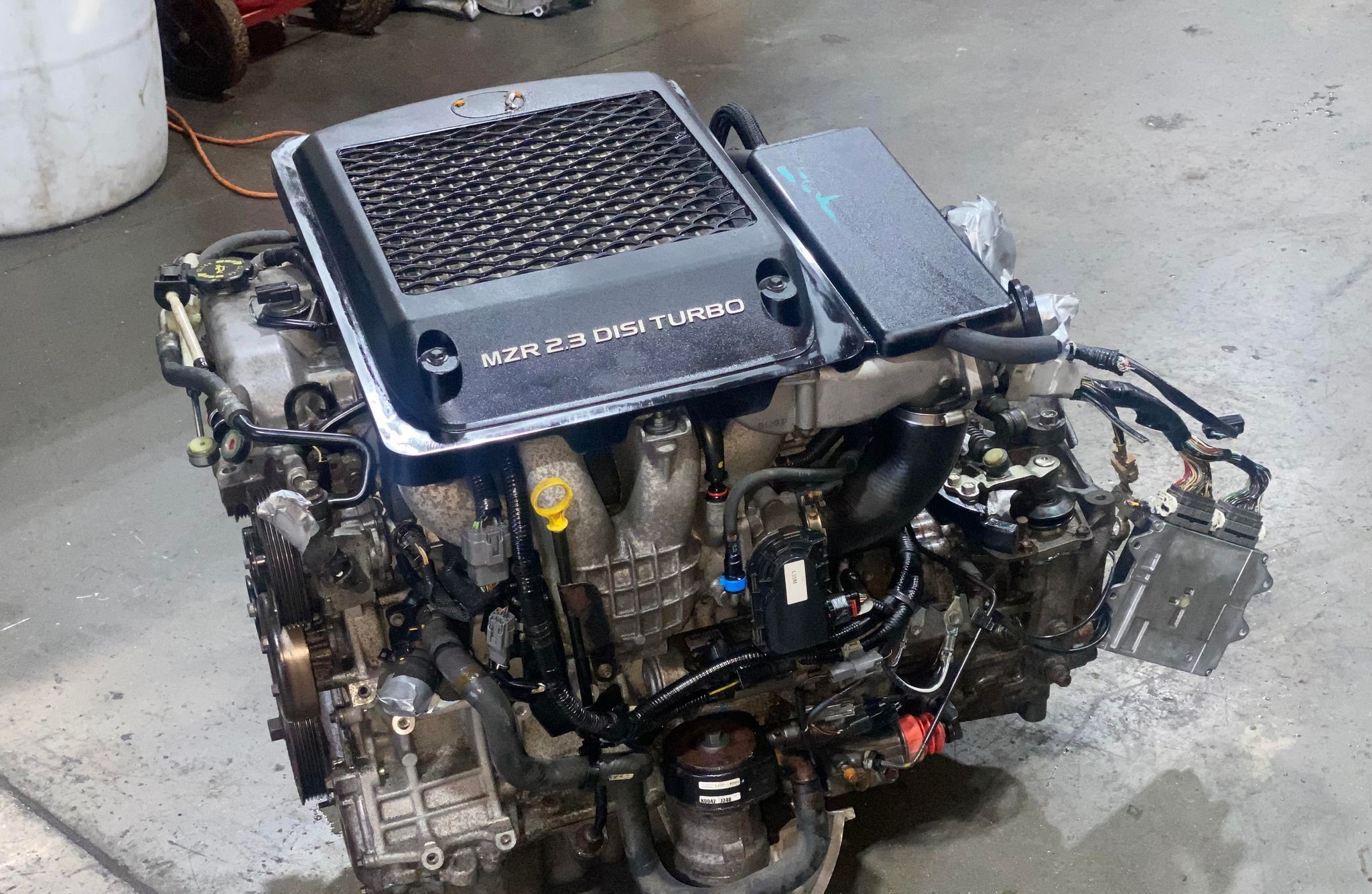 426819127 329585433369570 9067438602529904958 N 1 JDM MAZDASPEED 2006-2012 L3 VDT – DISI -TURBOCHARGED 2.3L ENGINE , ATTACHED WITH 6 SPEED MANUAL TRANSMISSION , UNCUT WIRE, ECU - Image 1