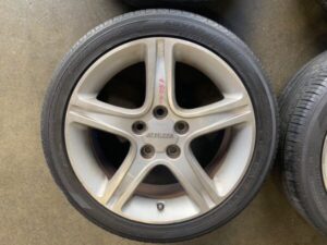 JDM TOYOTA ALTEZZA /LEXUS IS 300 OEM WHEELS 5X114.3 17X7JJ OFFSET 50 1998-2005 , WITH USED TIRES - Image 7