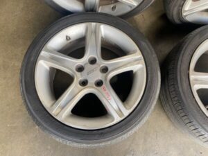 JDM TOYOTA ALTEZZA /LEXUS IS 300 OEM WHEELS 5X114.3 17X7JJ OFFSET 50 1998-2005 , WITH USED TIRES - Image 5