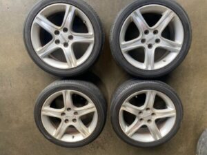 JDM TOYOTA ALTEZZA /LEXUS IS 300 OEM WHEELS 5X114.3 17X7JJ OFFSET 50 1998-2005 , WITH USED TIRES - Image 6
