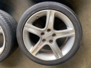 JDM TOYOTA ALTEZZA /LEXUS IS 300 OEM WHEELS 5X114.3 17X7JJ OFFSET 50 1998-2005 , WITH USED TIRES - Image 2
