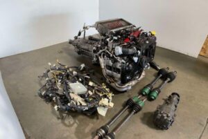 Jdm Wrx Sti Version 7 GDB Ej207 Turbo 2.0L Engine And 6 Speed Manual Transmission , Matching Differential, Drive Shaft , 4 Points Axels , Wire Loom , Ecu - Image 4