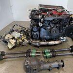 Jdm Wrx Sti Version 7 GDB Ej207 Turbo 2.0L Engine And 6 Speed Manual Transmission , Matching Differential, Drive Shaft , 4 Points Axels , Wire Loom , Ecu
