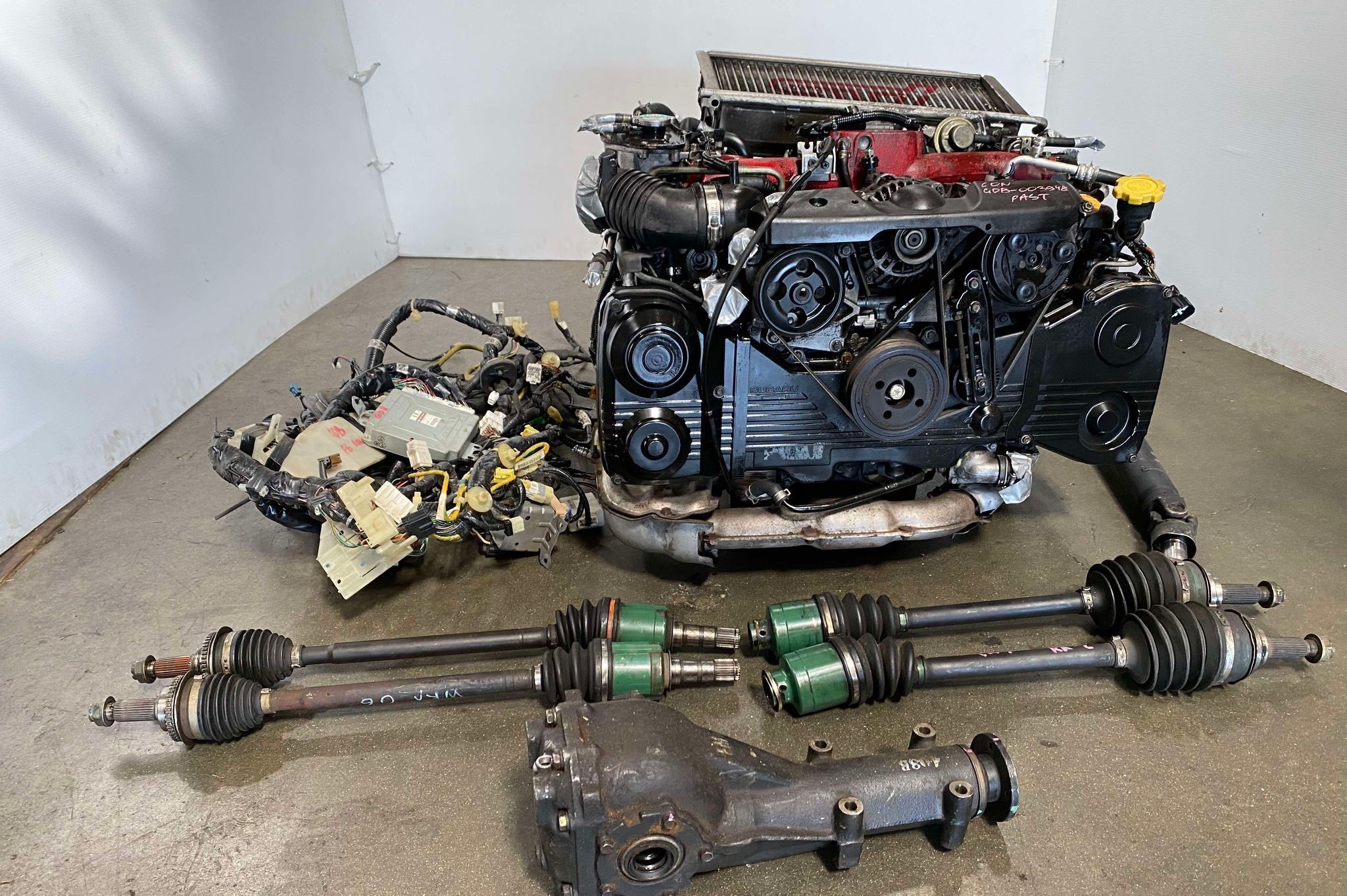 456598089 1193367451948625 2399517741480773982 N 1 1 Jdm Wrx Sti Version 7 GDB Ej207 Turbo 2.0L Engine And 6 Speed Manual Transmission , Matching Differential, Drive Shaft , 4 Points Axels , Wire Loom , Ecu - Image 1