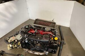 Jdm Wrx Sti Version 7 GDB Ej207 Turbo 2.0L Engine And 6 Speed Manual Transmission , Matching Differential, Drive Shaft , 4 Points Axels , Wire Loom , Ecu - Image 3