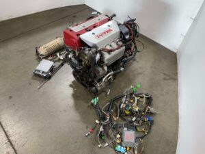 JDM K20A A TYPE R DC5 ENGINE RSX 2002-2005 AND 6 SPEED MT TRANSMISSION UNCUT WIRE , ECU - Image 4