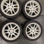 JDM WHEELS JDM HONDA RSX TYPE R , DC5 OEM WHEELS BY ASAHI TEC 17x6JJ 5X114.3 OFFSET 60 GOOD USED TIRES