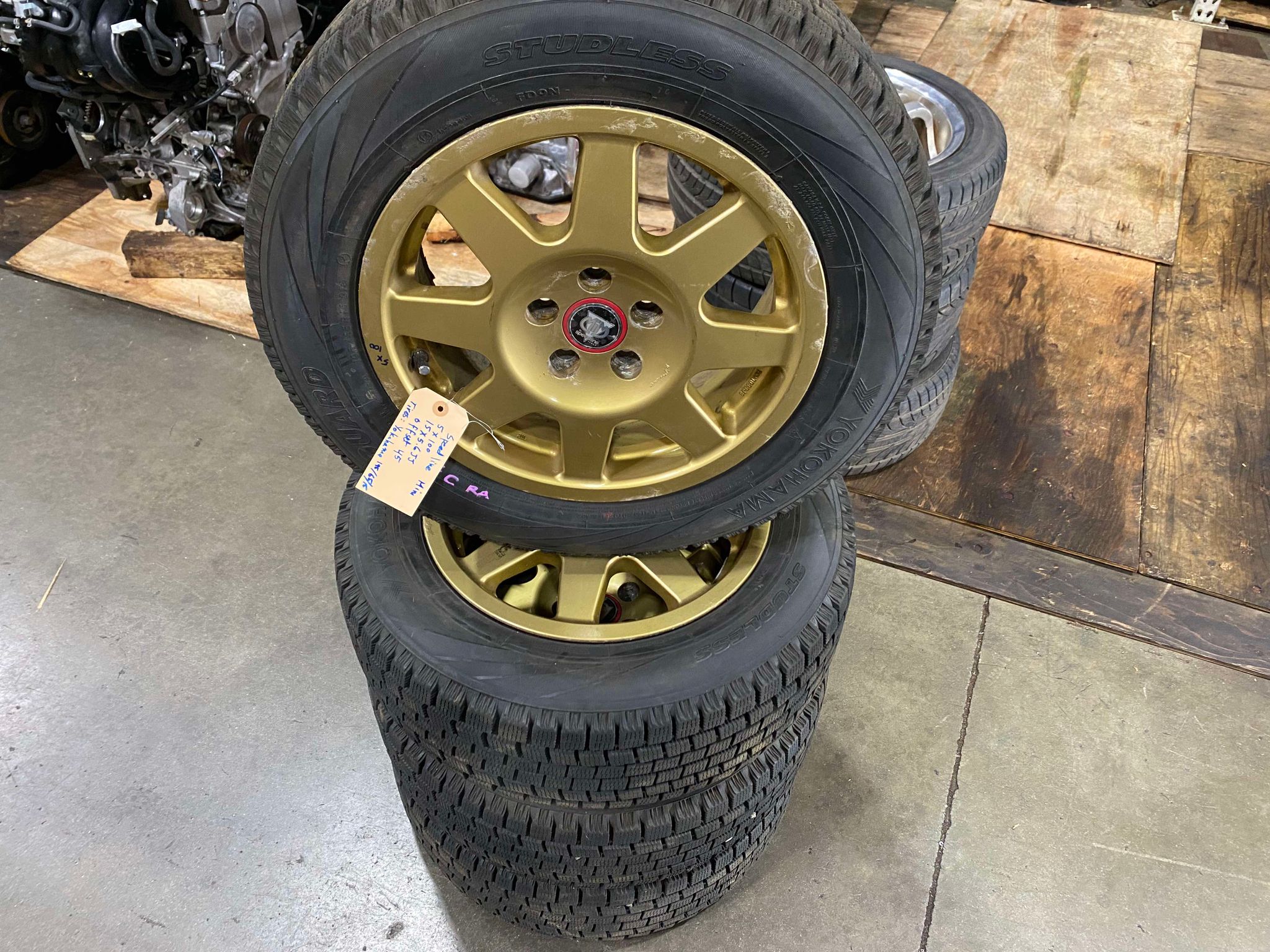 ASPEED LINE WHEEL 1 2 JDM USED WHEELS SPEED LINE MIM - Image 1