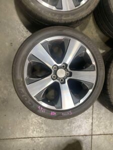 JDM SUBARU OEM WHEELS 2008-2014 STI MODEL GRF 5X114.3, 17X7 JJ OFFSET 48 , BRIDGESTONE USED TIRES - Image 2
