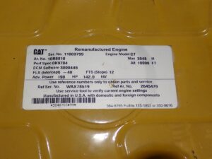 2022 CAT C7 Diesel Truck Engine FACTORY REMAN! WAX 190 HP 10R8810 - Image 12