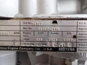 1984 Cummins NTC-240 Small Cam 855 Diesel Engine - Image 8