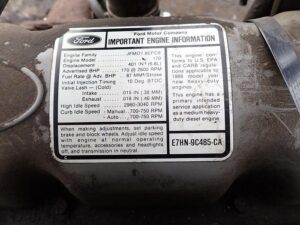 1988 Ford 6.6 Liter Turbo Diesel Engine RUNS MINT! VIDEO! Truck 170 HP Brazilian - Image 4