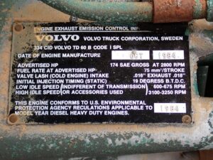 1984 Volvo TD60B Diesel Truck Engine - Image 8