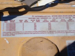 1989 CAT 3406B 425 HP Diesel Truck Engine - Image 6