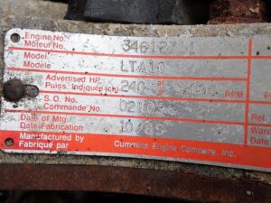 1989 Cummins LTA10-240 Diesel Truck Engine CPL 1224 - Image 4