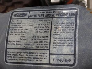 1990 Ford 6.6 Liter Diesel Engine 170 HP - Image 8