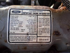 1990 Ford 7.8 Liter Turbo Diesel Engine 44K MILES!! - Image 8