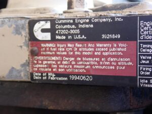 1994 Cummins B5.9-190 Diesel Engine 6BT CPL 1551 5.9 - Image 7