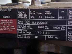 1994 Cummins B5.9-190 Diesel Engine 6BT CPL 1551 5.9 - Image 8