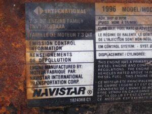 1996 International 7.3L A215 Diesel Engine - Image 11