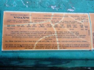 1996 Volvo VED7A-275 Turbo Diesel Engine D7 - Image 6