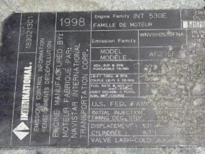 1998 International DT530E Diesel Engine 275 HP 23K ORIGINAL MILES! - Image 8
