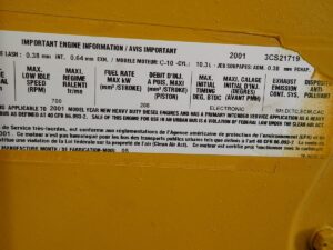 2001 CAT C10 Diesel Engine 350 HP AR # 165-0605 - Image 9