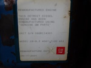 2001 Detroit Diesel 8.2 Truck Engine - Image 2
