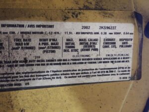 2002 CAT C12 Diesel Truck Engine 455 HP LOW TIME! - Image 2
