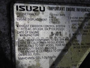 2007 Isuzu 6HK1X Diesel Truck Engine 57K MILES - Image 10