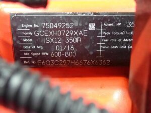 2016 Cummins ISX12 350 Diesel Engine CPL 4591 - Image 10