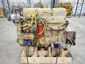 1997 CAT C12 Diesel Engine 40 PIN w/ JAKES 410 HP AR # 128-0342 - Image 3