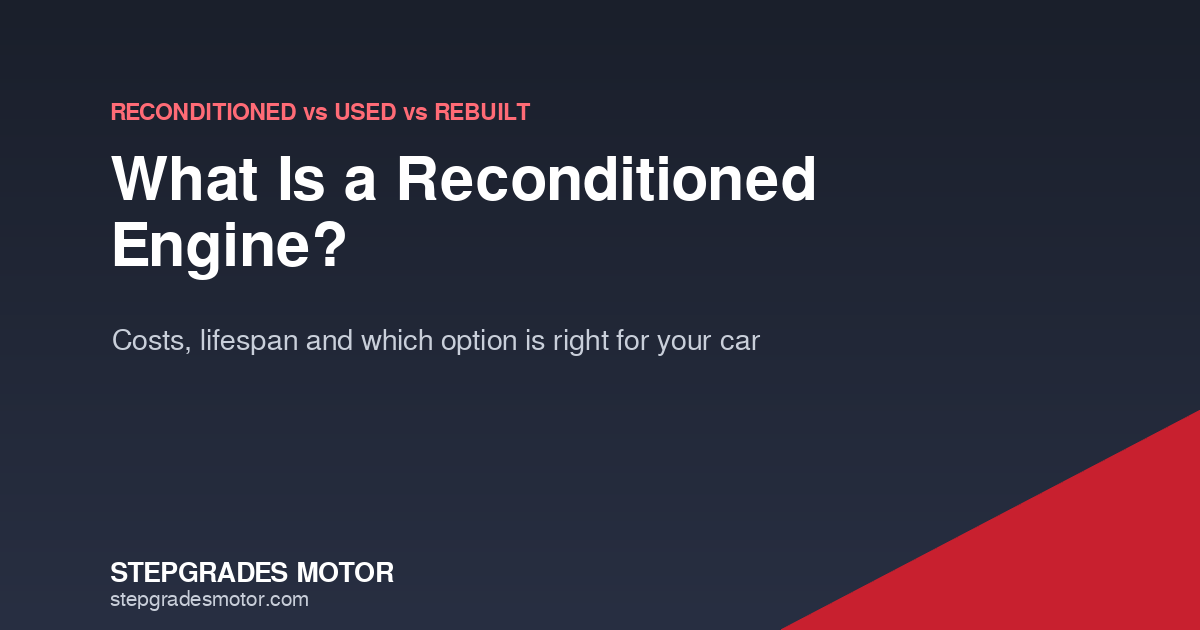 what is a reconditioned engine